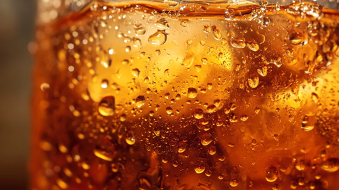 啤酒水珠特写