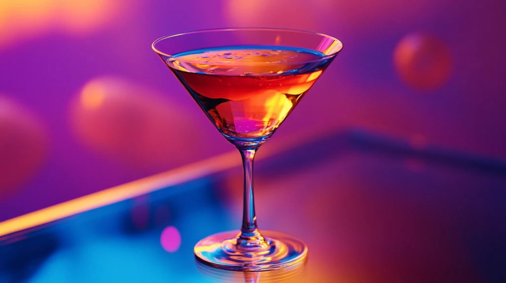 夜幕下的鸡尾酒