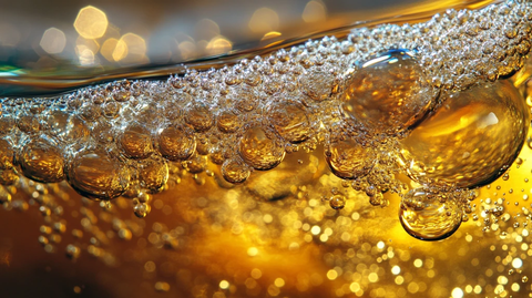 油珠微距特写