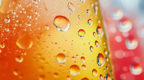 啤酒水珠特写