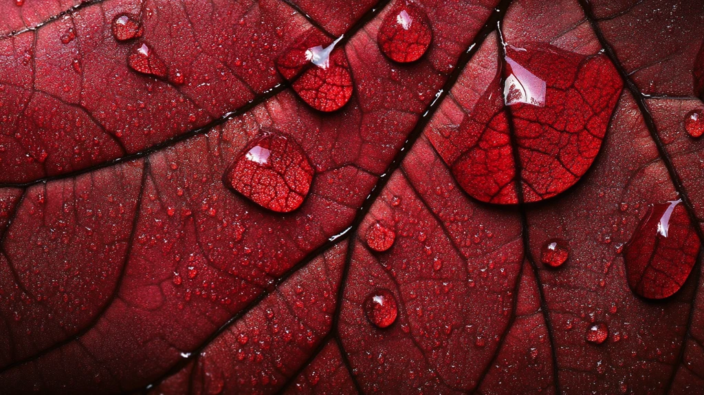 红色树叶桌面