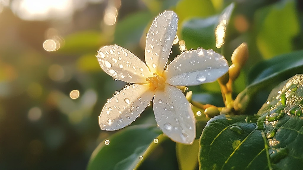 清晨茉莉花
