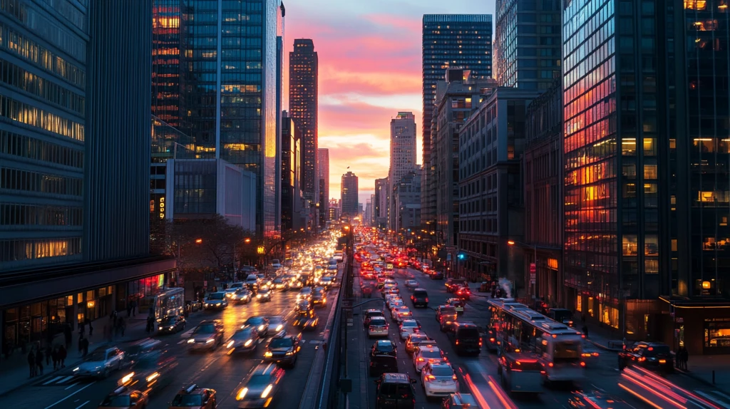 繁华地段都市交通地产