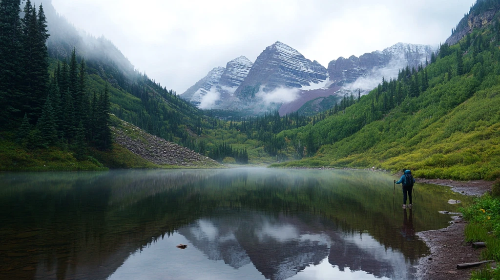 高山湖泊冰碛湖