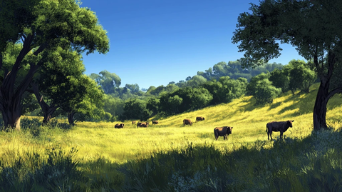 围挡放牧壁纸牧场