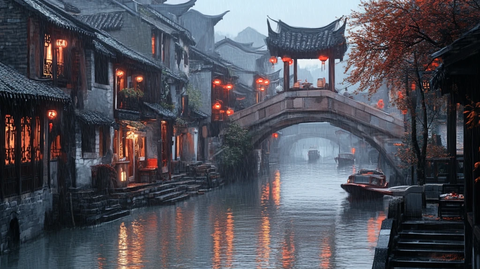 唯美浪漫江南水乡风情