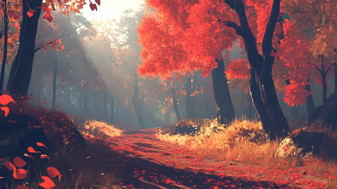 唯美秋色插图