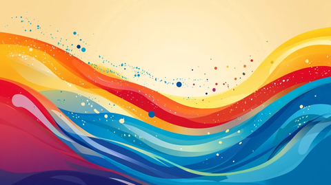 彩色浪花背景