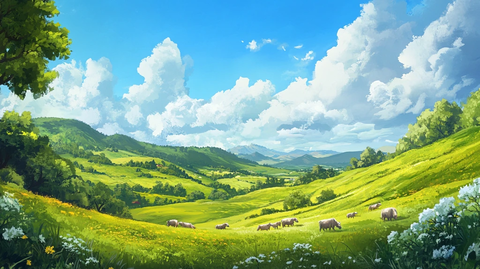 超宽幅田园景色