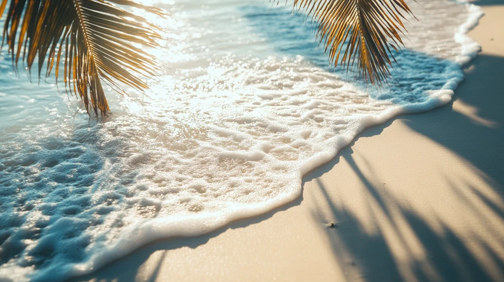 阳光沙滩椰树海浪