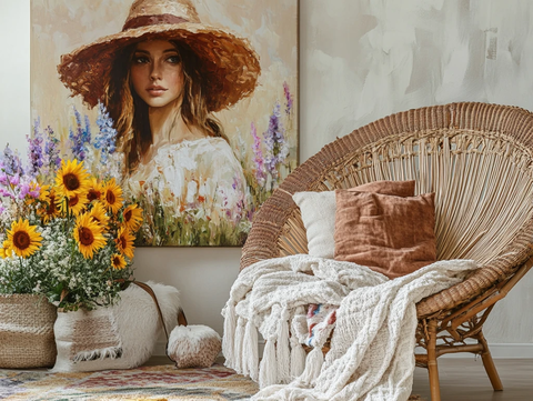 客厅夏日向日葵