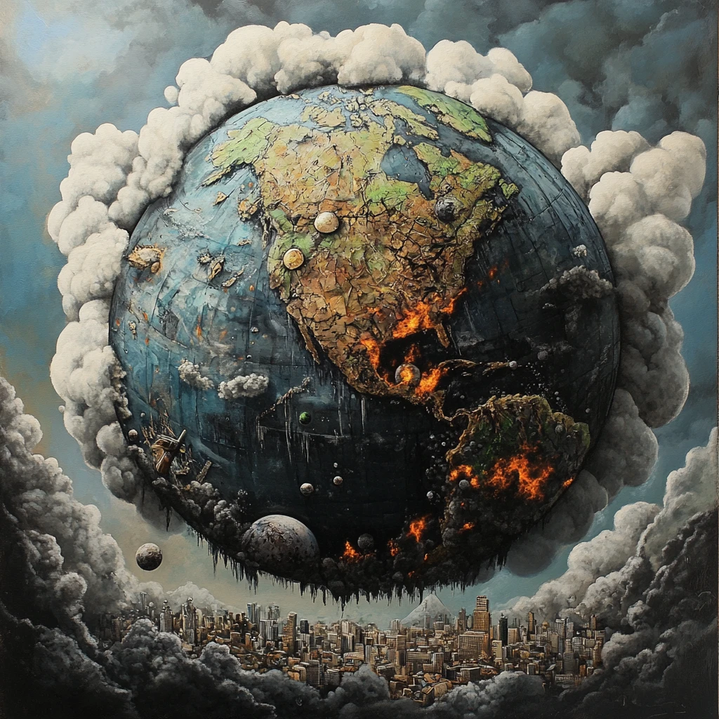 世界末日立体画