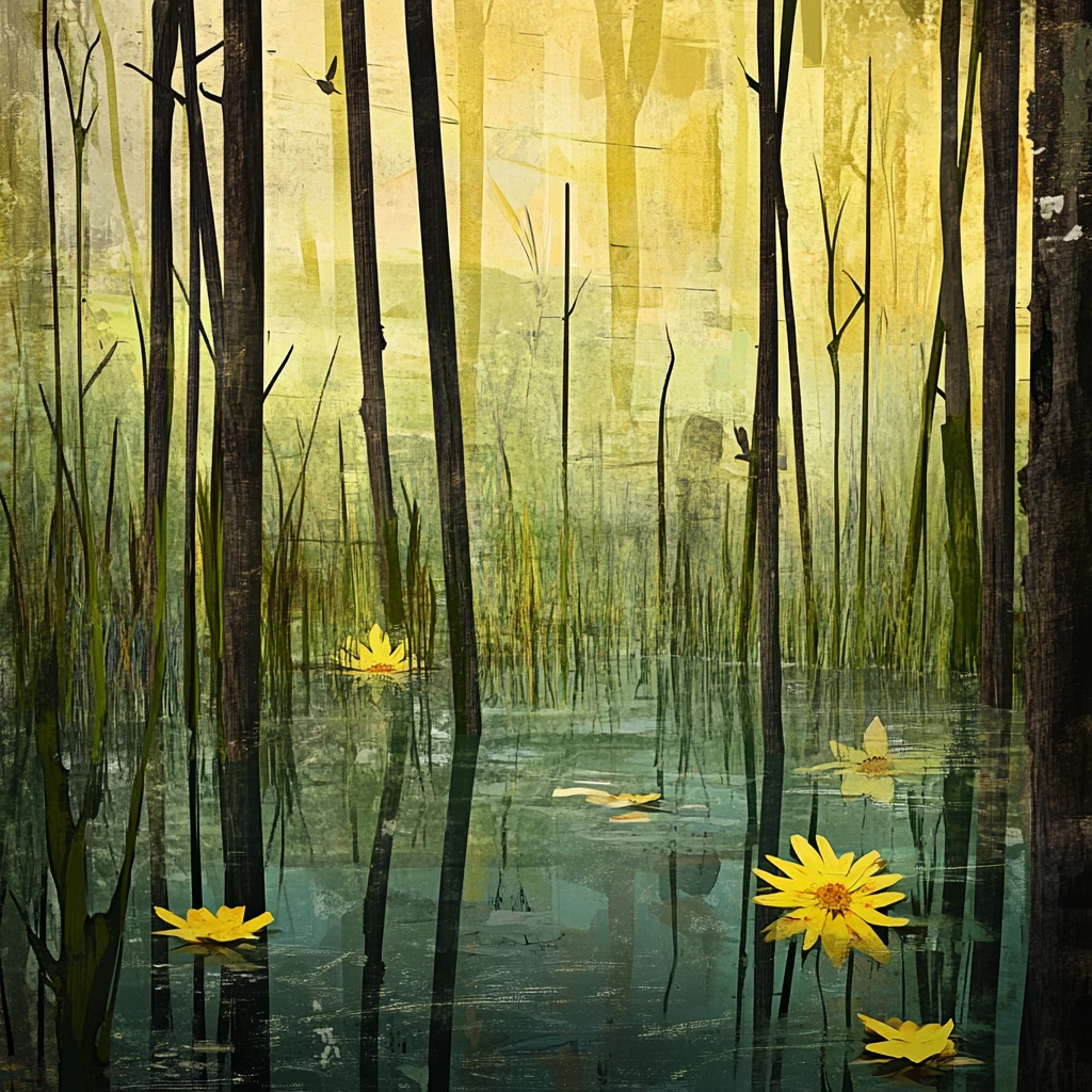 意境竹林装饰画