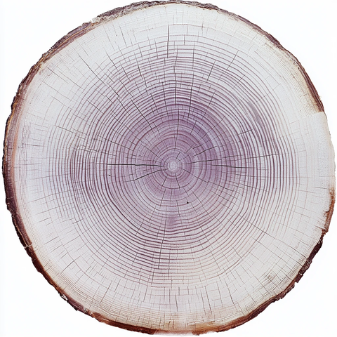 手绘树木年轮