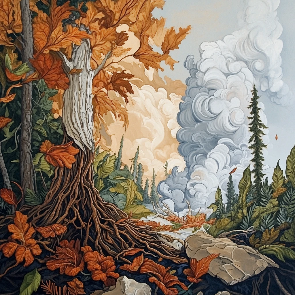 大自然插画包装插画