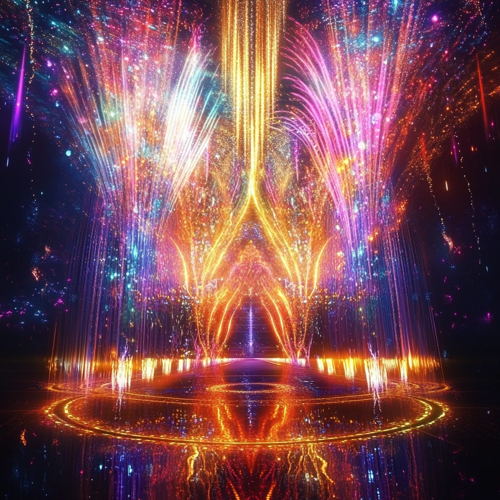 绚丽炫酷舞台背景