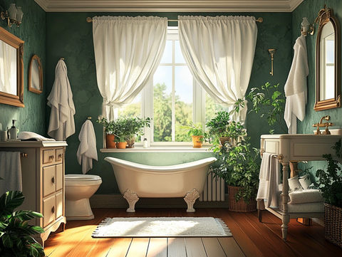欧式浴室场景