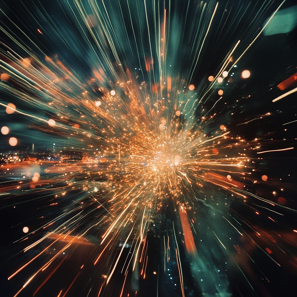 科技闪光爆炸光线背景