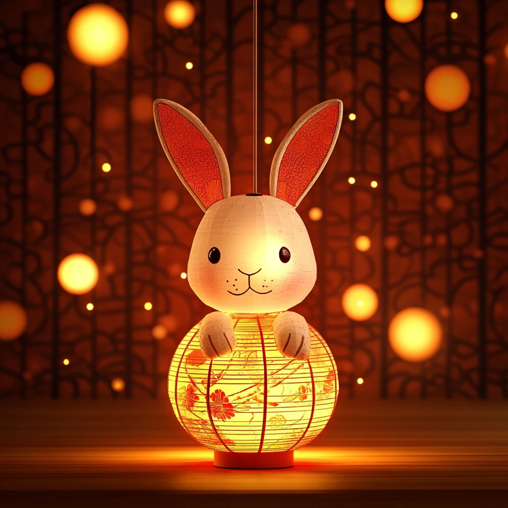 兔年灯笼元素美陈