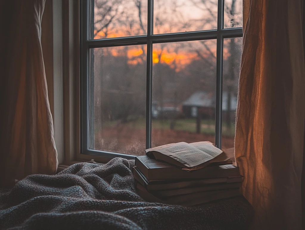 窗口看书