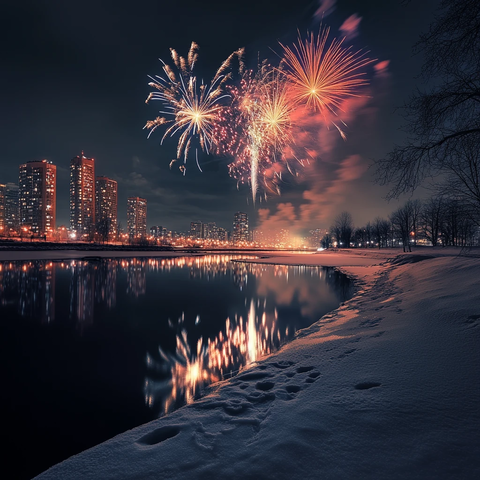 冬季烟花