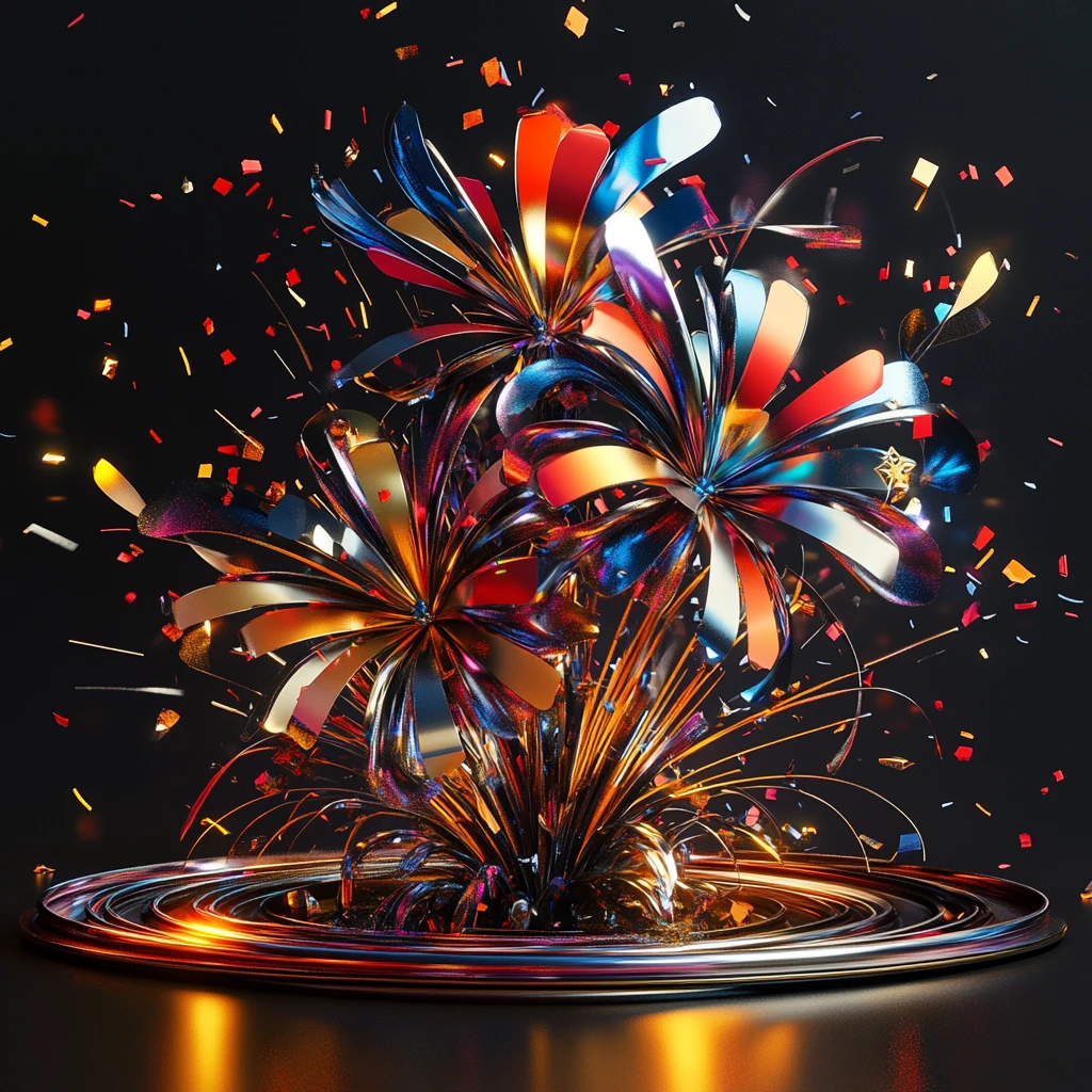 绚烂烟花花艺设计