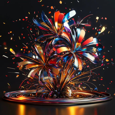 绚烂烟花花艺设计