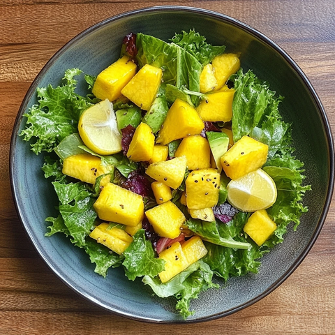 鲜芒果色拉