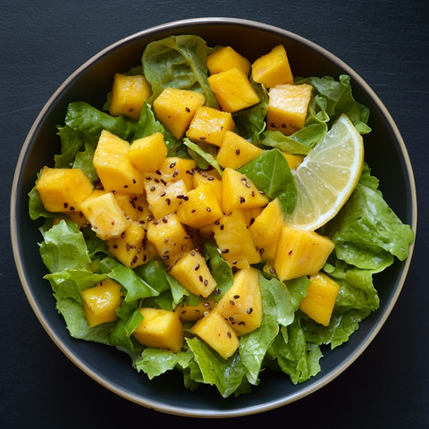 鲜芒果色拉
