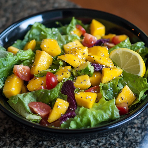 鲜芒果色拉
