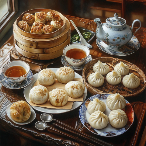 南翔小笼包装饰画