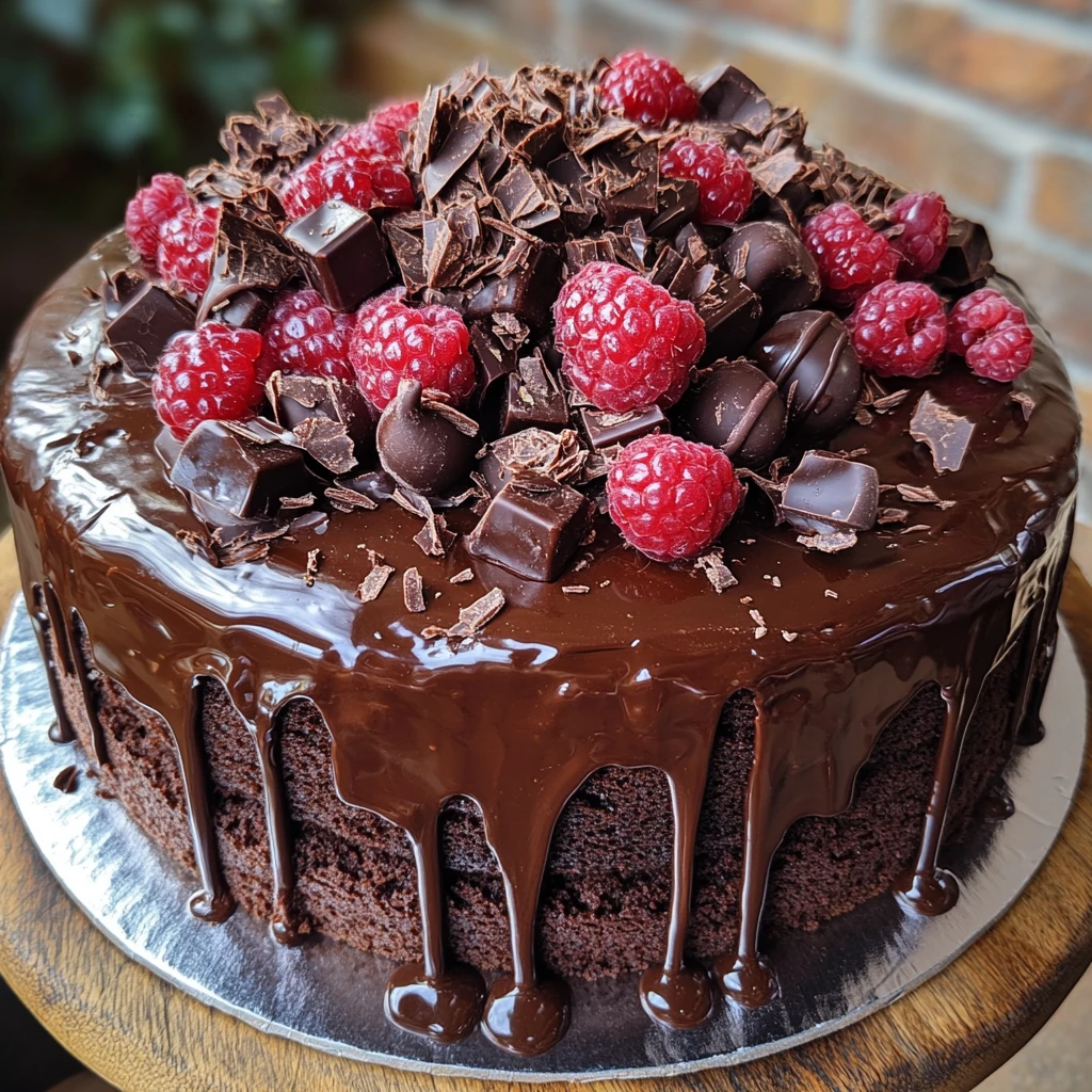 巧克力装饰蛋糕