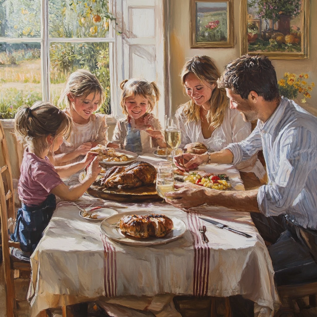 感恩节家庭团聚