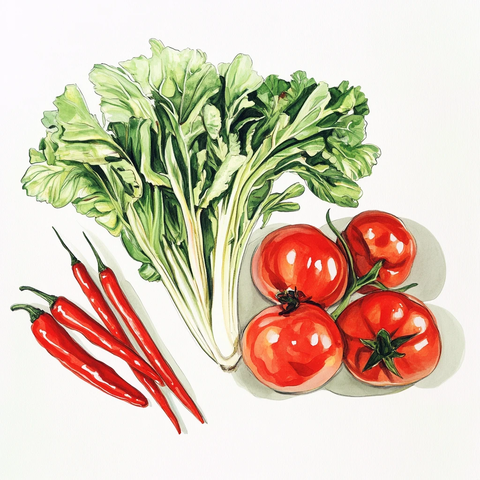蔬菜手绘图