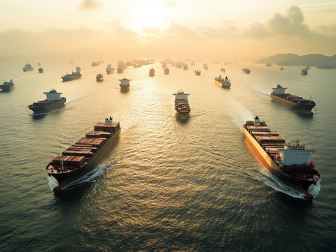 琼州海峡货运轮船