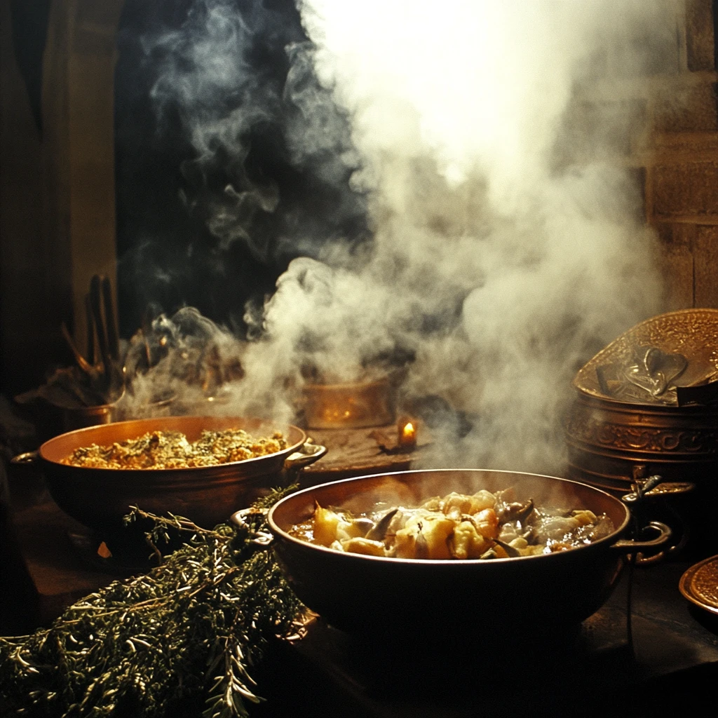 热气腾腾的菜肴