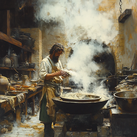 土灶台农村生活场景