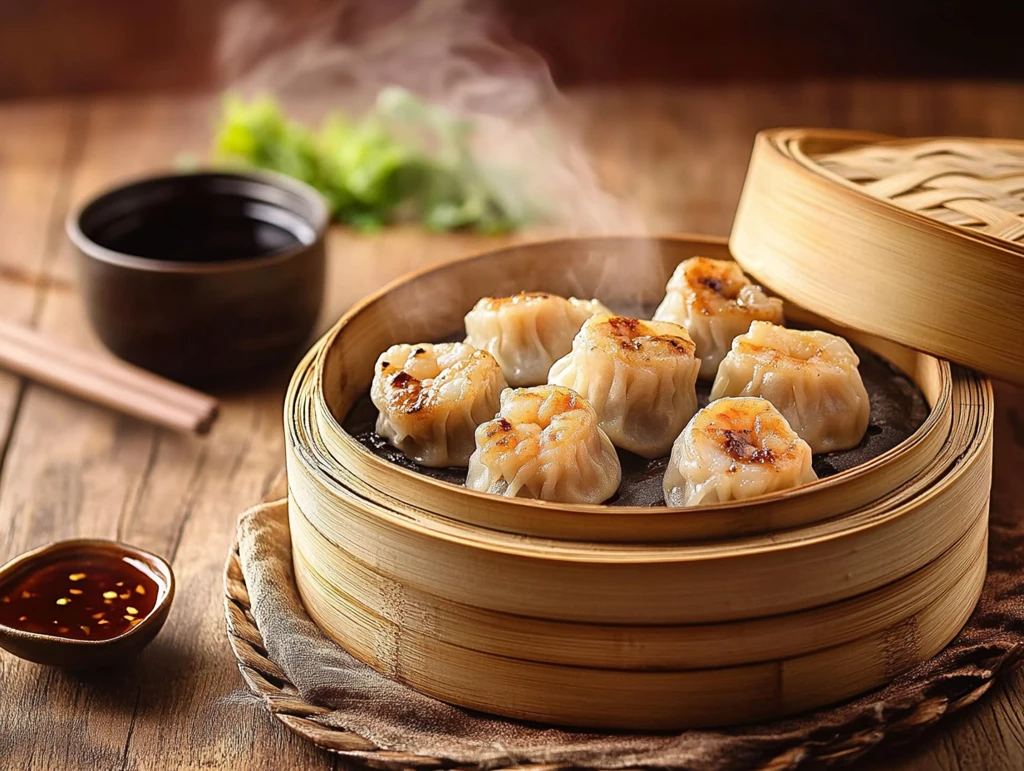 一笼蒸饺早餐特色