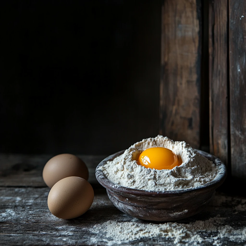 蛋清蛋黄面粉
