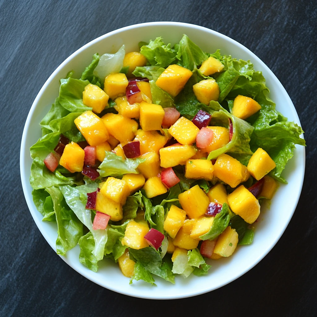 鲜芒果色拉
