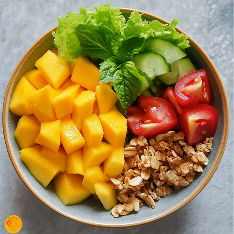 芒果牛肉藜麦色拉