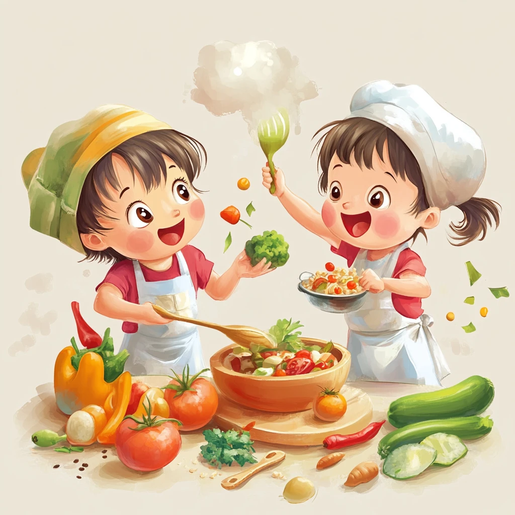 小厨师动漫素材