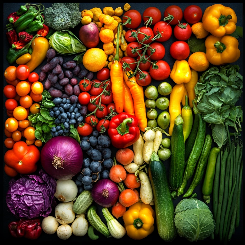 水果蔬菜色彩搭配