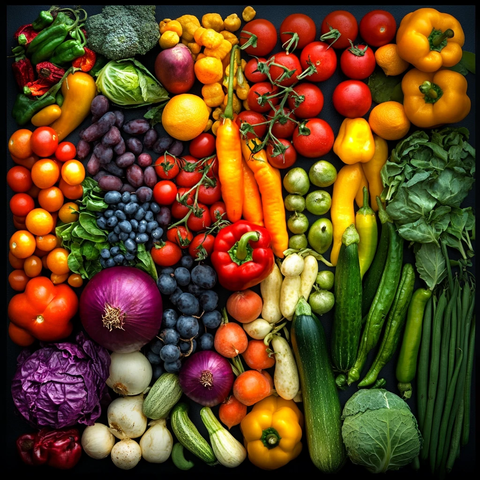 水果蔬菜色彩搭配