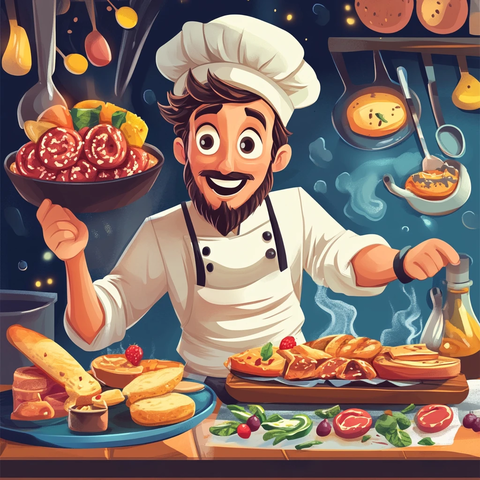 美食人物美食小吃