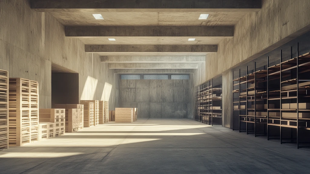 仓库内景装卸区