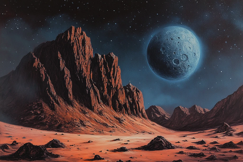 外星球幻想场景插画