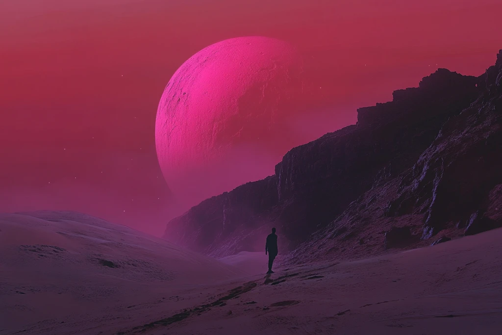 粉红色的超现实世界