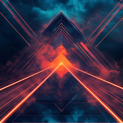 科技镭射风背景