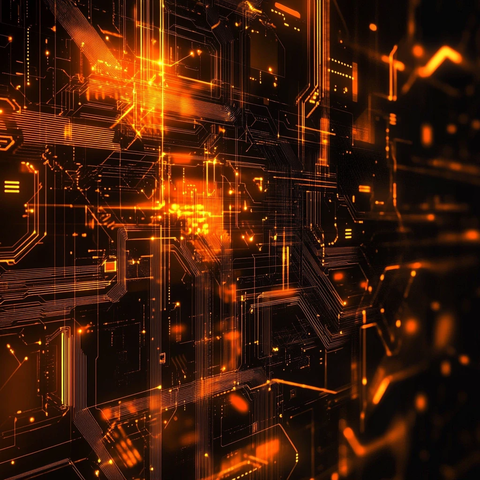 土豪金色科技背景